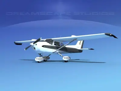Cessna 172 Skyhawk STOL V04 3D model