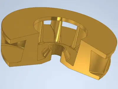 impeller for water pump 3D model