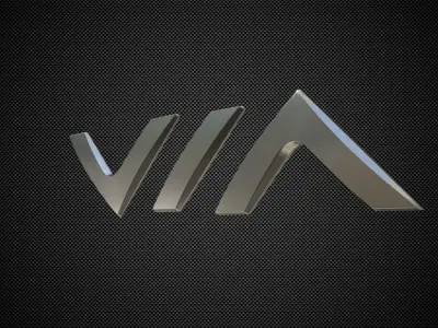 via logo 3D model