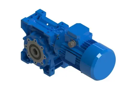 Worm gear motor NMRV 090 3D model
