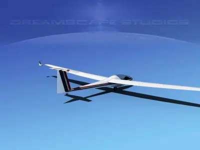 Glaser-Dirks DG-300 Glider V07 3D model