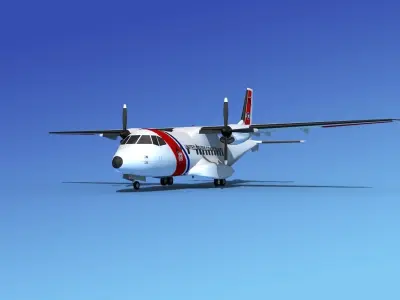 Casa CN-235 US Coast Guard 3D model