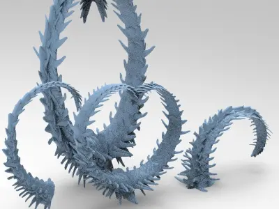 Alien Dragon Tail collection 1  3D model