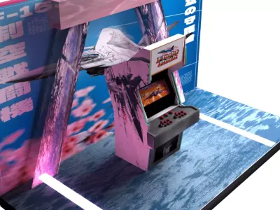 3D Arcade Game Flight Rush Edition 3D model