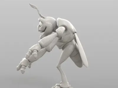 Cartoon Cicada 3D model
