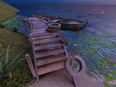 Boat Hanger 3D model