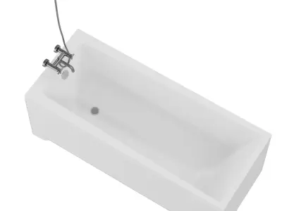 Bathtub Free low-poly 3D model