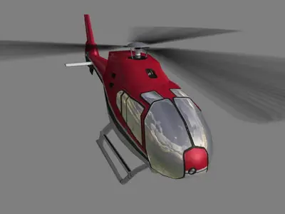 Colibri V4 Helicopter Low-poly 3D model