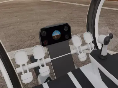 Sci-Fi Concept Helicopter 3D model