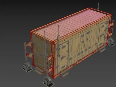 UAV Ground Control Station Container 3D model
