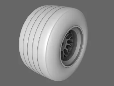 F1 2000 Front Rear Tires Free 3D model
