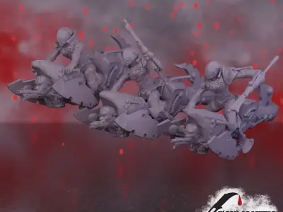 Nosferii - Chiroptera Jet Bikes 3D print model