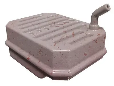 Metallic Car Fuel Tank Low-poly 3D model