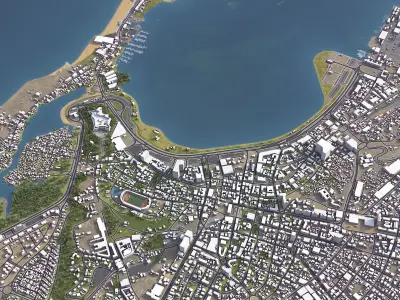 Luanda - 3D City Low-poly 3D model