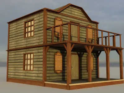 Post Office Low-poly 3D model