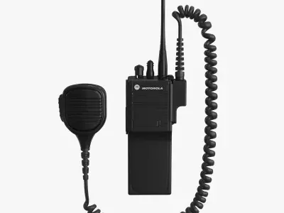 Motorola Police Radio 3d model Low-poly 3D model