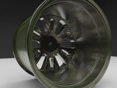 Model Car Rims Free 3D model