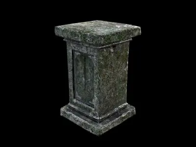 Old Column Low-poly 3D model