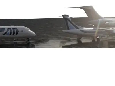 ALITALIA MD82 ATR42 AND DC9-32 3D model