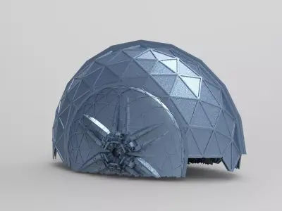 Greenhouse Jupiter Luna dome 3 3D model