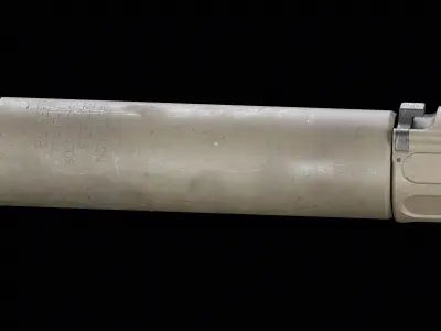 SOCOM556-RC1 Suppressor Low-poly 3D model