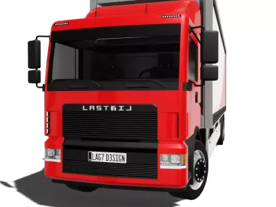 Cargo Truck Low-poly 3D model purchase