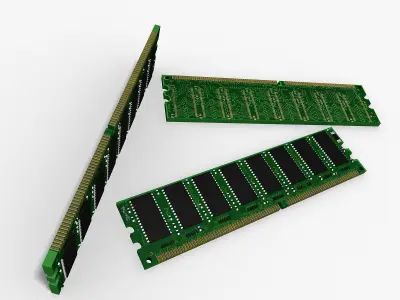RAM memory 3D model