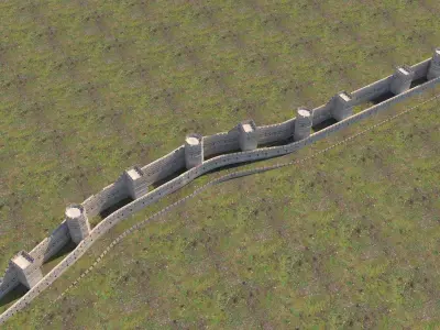 Byzantium rampart - istanbul surlar 3D model