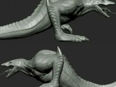 Skullcrawler monster creature 3D model