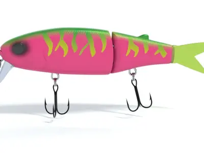 Swimbait fishing lure 3D model