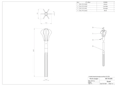 WG 7013 - Mace v3 Low-poly 3D model