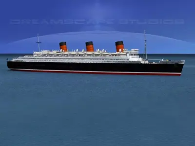 RMS Queen Mary 1 3D model