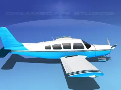Piper Cherokee Six 260 V12 3D model