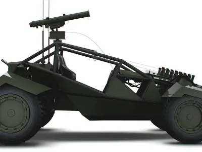 Generic Military Buggy ATGM 2023 3D model