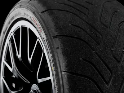 Yokohama Advan A048 After Track 3D model