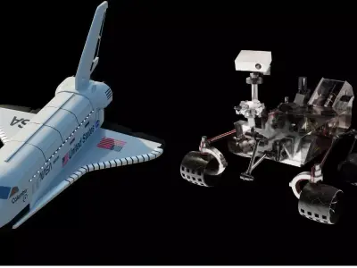 Space Shuttle and Mars Rover 3D models 3D Model Collection