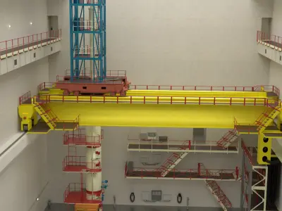 Chernobyl Reactor Room 3D model