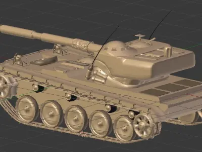 Tank AMX-13 105mm 3D model