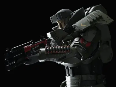 Heavy Juggernaut Armor 3D model