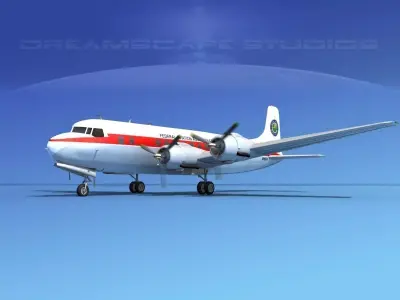 Douglas DC-6 Federal Aviation Administration 3D model