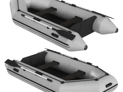 Inflatable boat 2 3D model