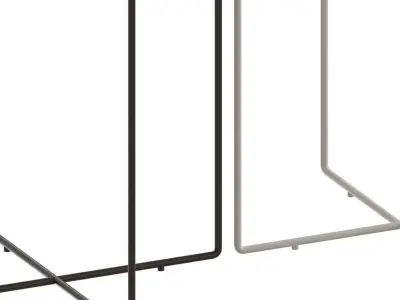 Habibi Jet Black Side Table 3D model