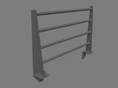 Bull Bar 04 Low-poly 3D model