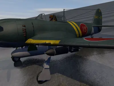 Kawanishi N1K2-J Shiden Kai - George 3D model