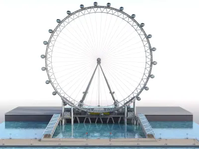 London Eye 3D model