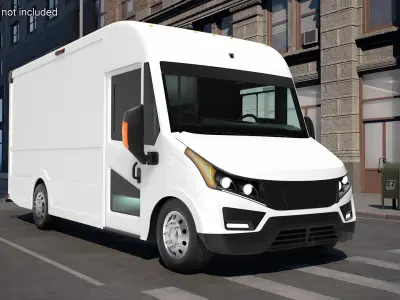 Electric Delivery Vehicle 3D model