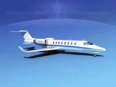 LearJet 45 V07 3D model