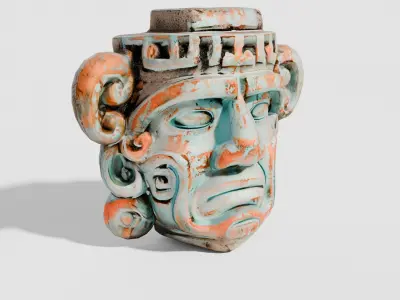 Maya sculptures Pack Low-poly 3D model