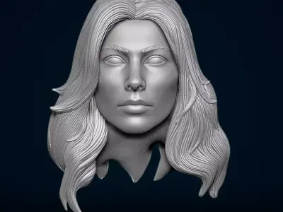 Sue Storm Marvel Fan Art STL For Action Figures 3D print model