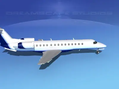 Embraer ERJ-135 Baltic Jet 3D model